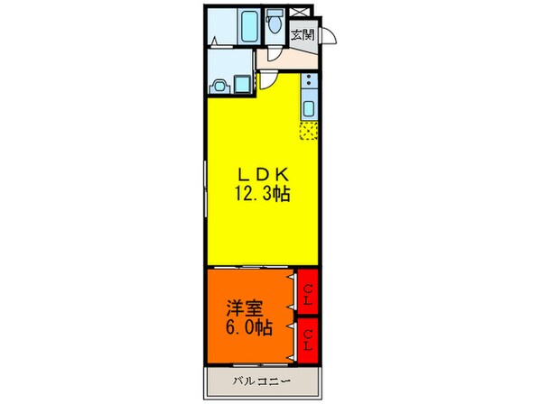 フジパレス岩田町Ⅰ番館の物件間取画像